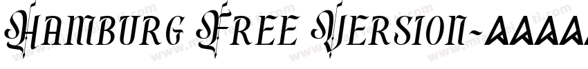 Hamburg Free Version字体转换